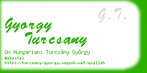 gyorgy turcsany business card